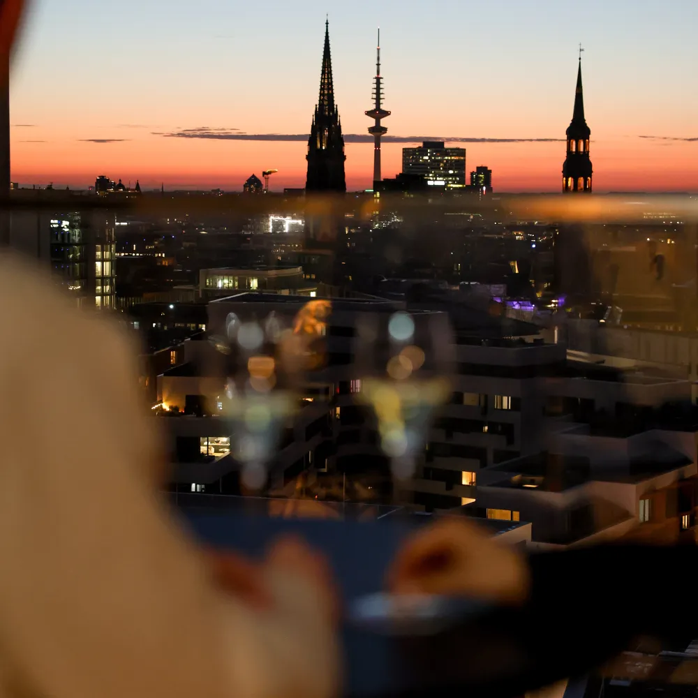Rooftop cocktail bar hamburg