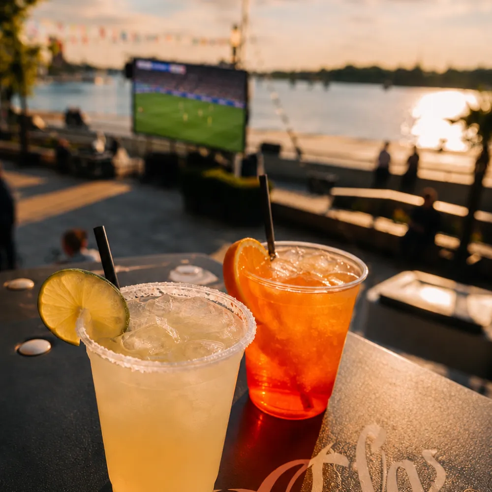 World cup live screening at Elemente waterfront