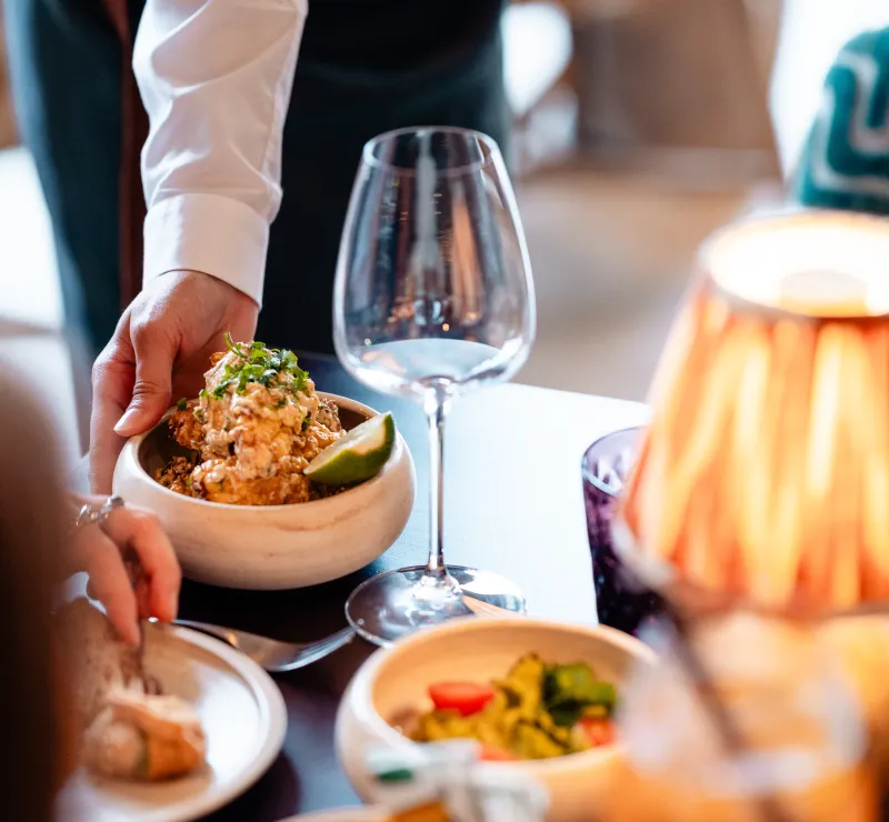 selection of small plates from air bar menu